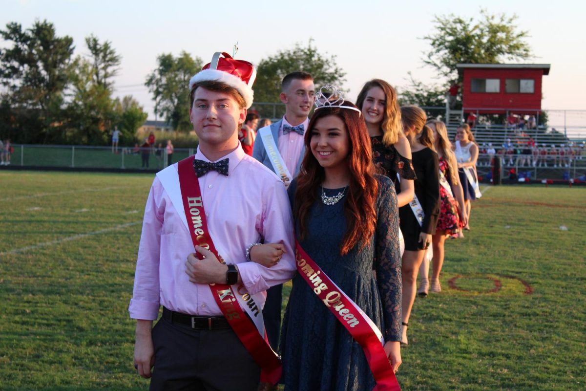 Crowning the King and Queen of Homecoming
