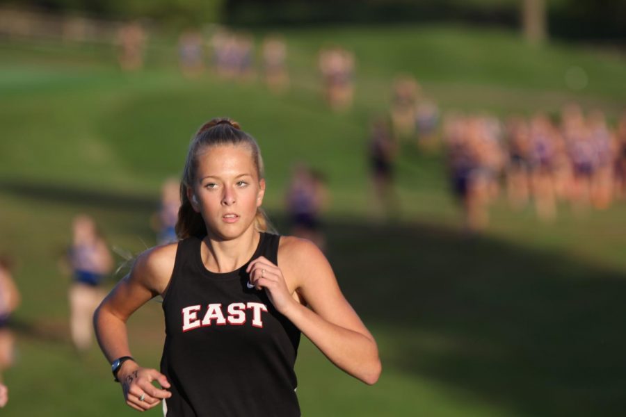 Tinelli runs at tanglewood, coming close to beating her PR (personal record).