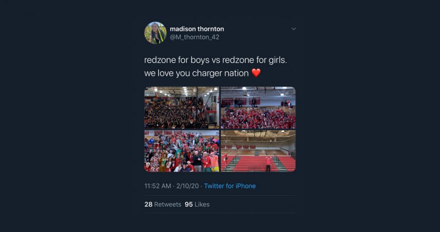 Senior Lady Chargers basketball player Madison Thornton tweeted this to her personal Twitter Monday afternoon.