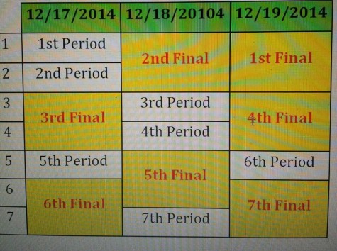 Bullitt East final schedule for 2014.