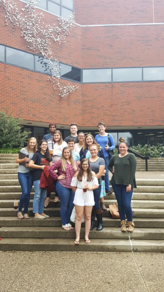 Choir students gathered on Louisvilles campus.