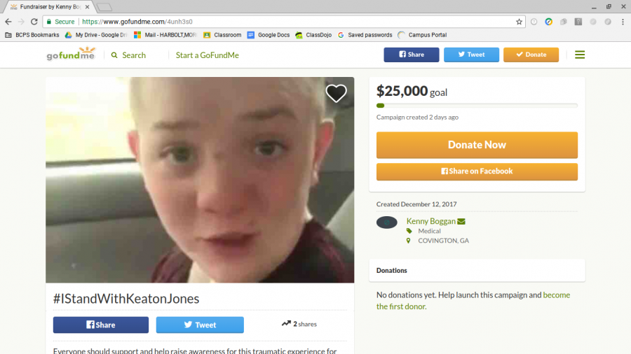 This GoFundMe account was created claiming to "help" Keaton Jones.