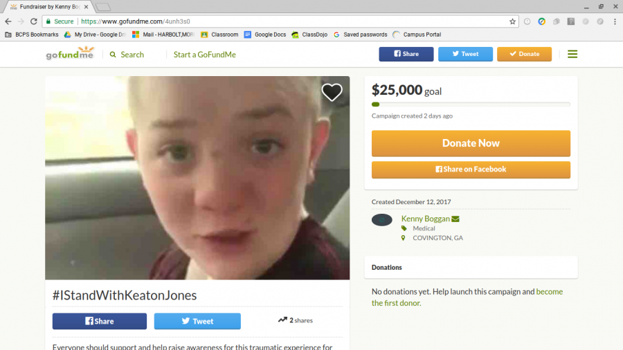 This GoFundMe account was created claiming to help Keaton Jones.