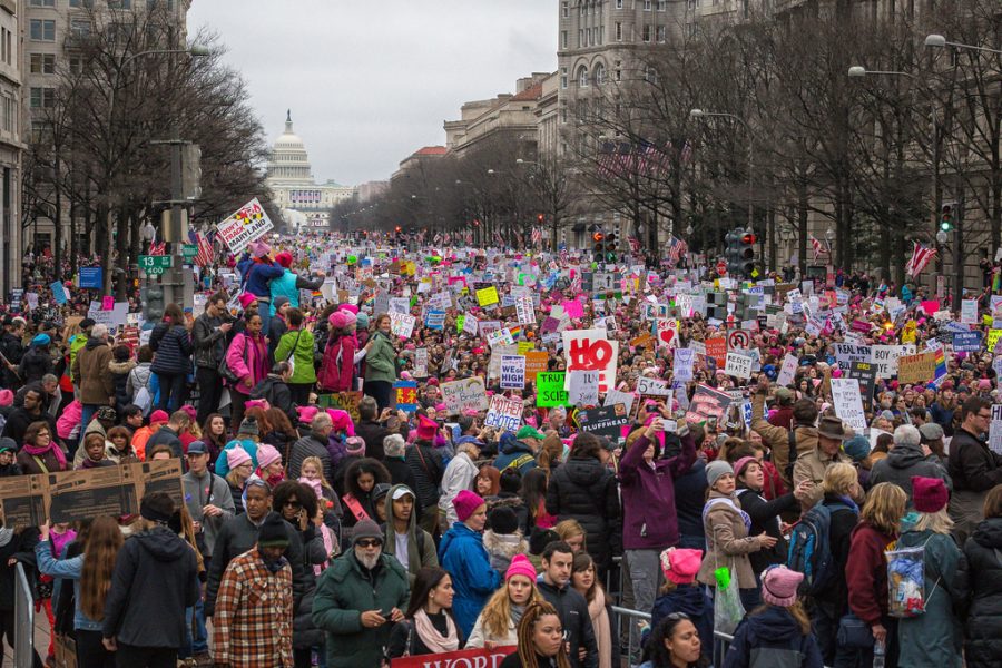 Marching for Womens rights