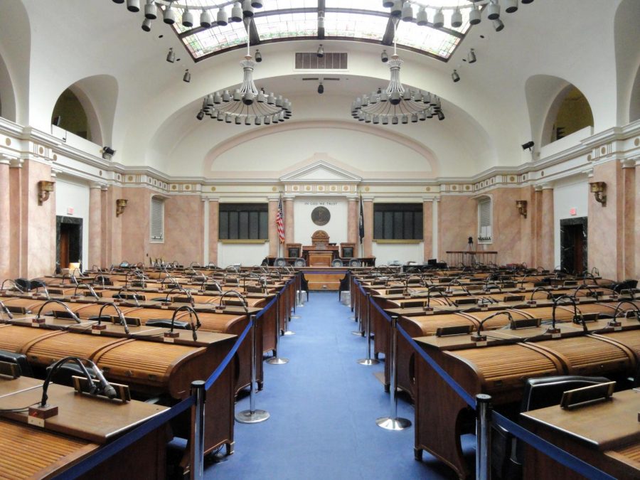 The Kentucky house of representatives in Frankfort. 