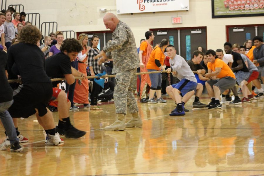 Tug-o-War is one of the main events at the Greek Games.