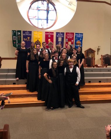 Advanced choir was one group to sing in the concert. They sung several songs, and it seemed most were happy with how the event went.