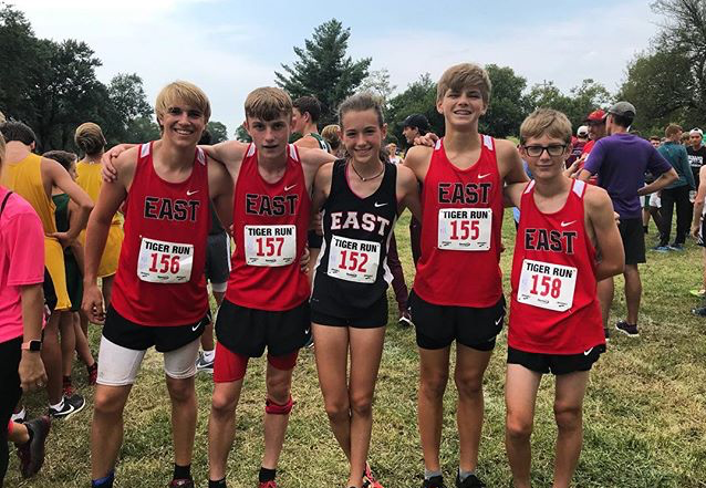 Freshmen runners on the team have been working hard for the start of the season. This is the first year on the team for a lot of these runners. 