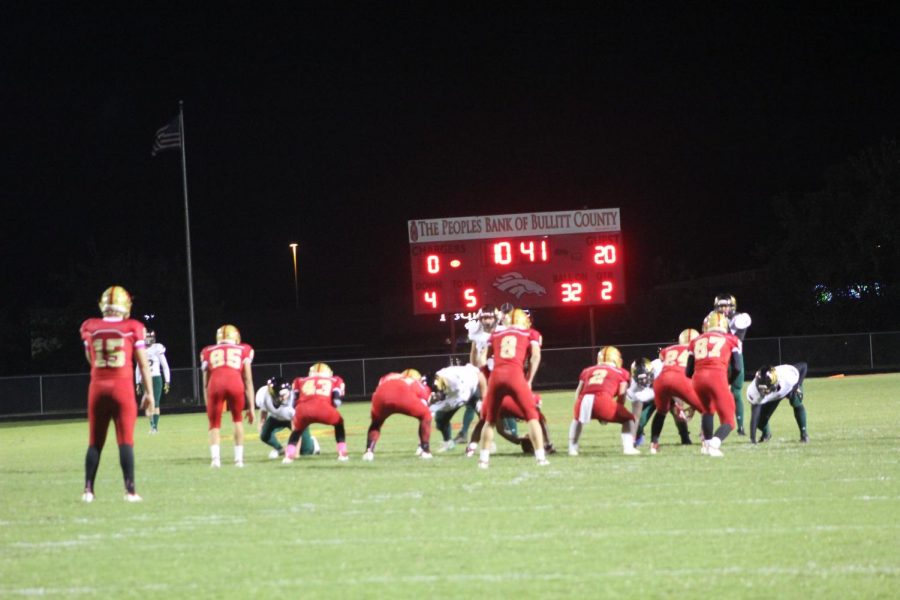 #15 Cameron Waddle sets up for the punt. The Chargers trailed 20-0 at the time. That would change as the Chargers won 43-36 in overtime. 