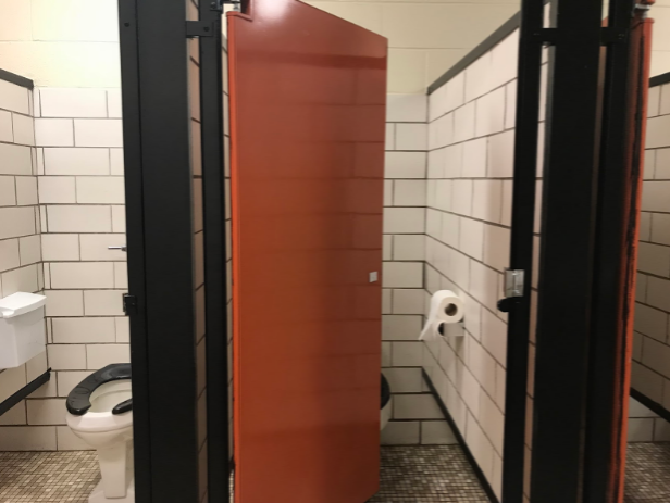 Here is the second hall bathroom, proven to be a popular destination for juuling. These students have done so despite the risk of being caught by teachers who have recently been more intent on monitoring the bathrooms because of the issue. "Smoking chemicals is not something that the faculty of the school supports. We're against it heavily," said Jonathan Huether.