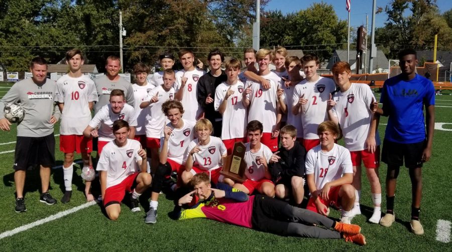 The boys won the regional tournament. Photographer unknown.