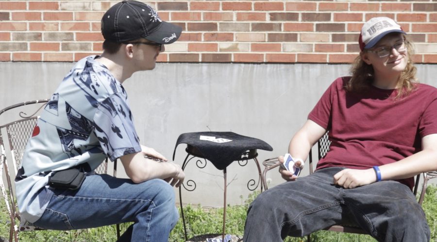 Freshman Nolan Brown trying to wrap his head around how the magic trick was possible. Mar. 29, Brown was shown a magic trick, and was fooled speechless. “I don’t know what to say. I’m speechless,” said Brown, “Ten (out of ten), because I didn’t know how it was done.”