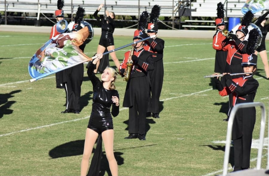 The Marching Band performed twice at their competition. They were grateful for that second chance to be able to use the second performance to help their score. "This might have not been the most successful competition yet but I think we really know what we're working for now which is definitely beneficial," junior color guard member Kiara Warren said.