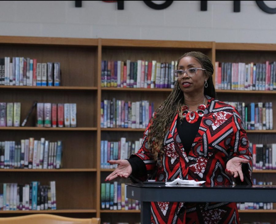 Last meeting, Judge Denise Brown came to the Multicultural Club to share her story and answer questions. Brown answers a question about why she became a Judge here. I realized there was no diversity in the courts, and thats something I wanted to change, Brown said. 