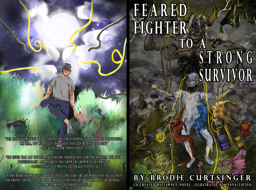 Screenshot from “Feared Fighter to a Strong Survivor”’s Front and Back Cover.