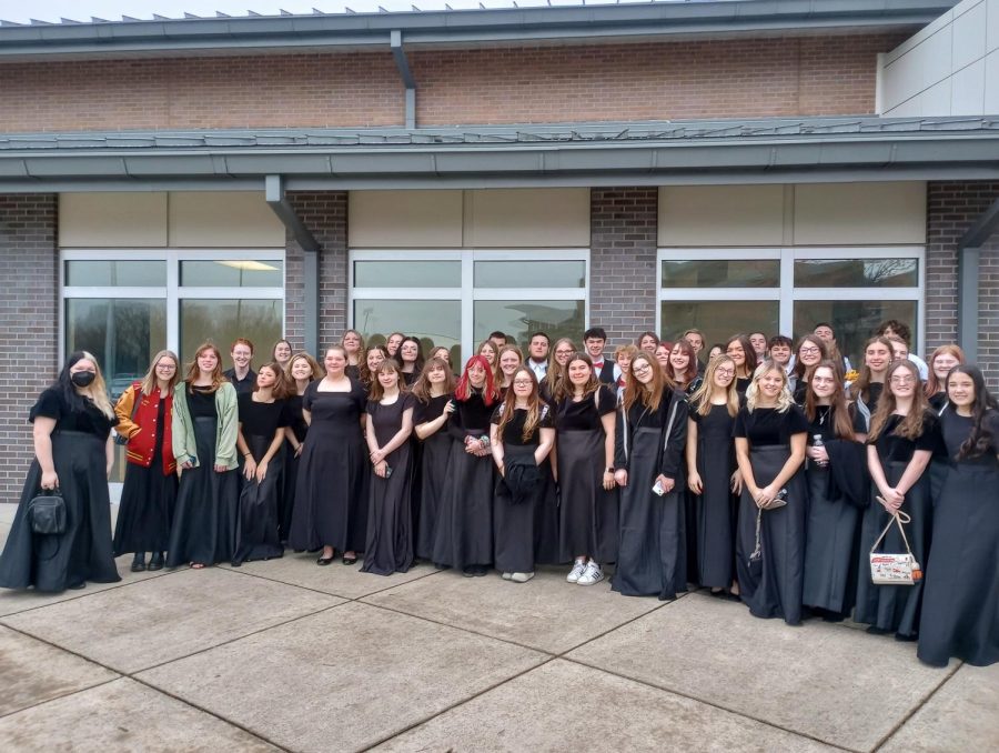 Choir Scores Distinguished at the OMEA District 5 Vocal Assessment