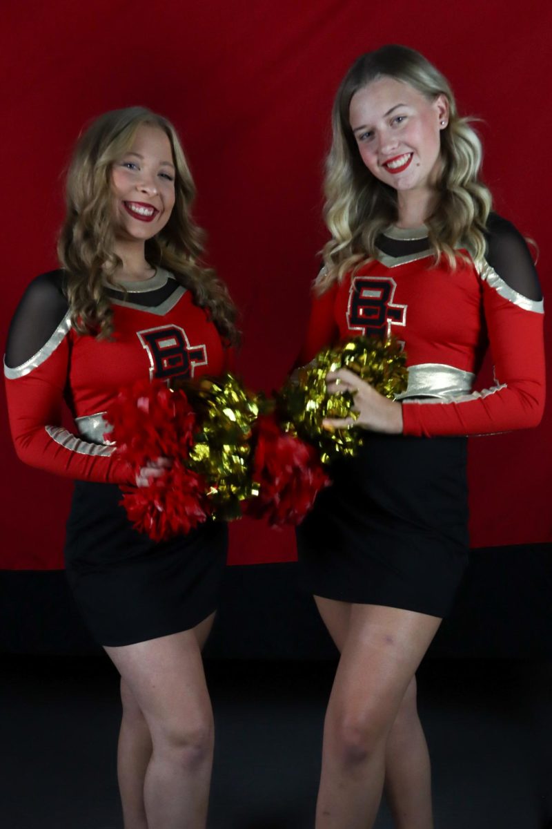 Dancers Zoe Cain [left] and Sam Gourd [right].