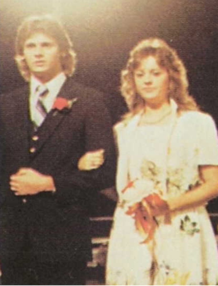 Cindy Williams as a Football Homecoming Representative 1984