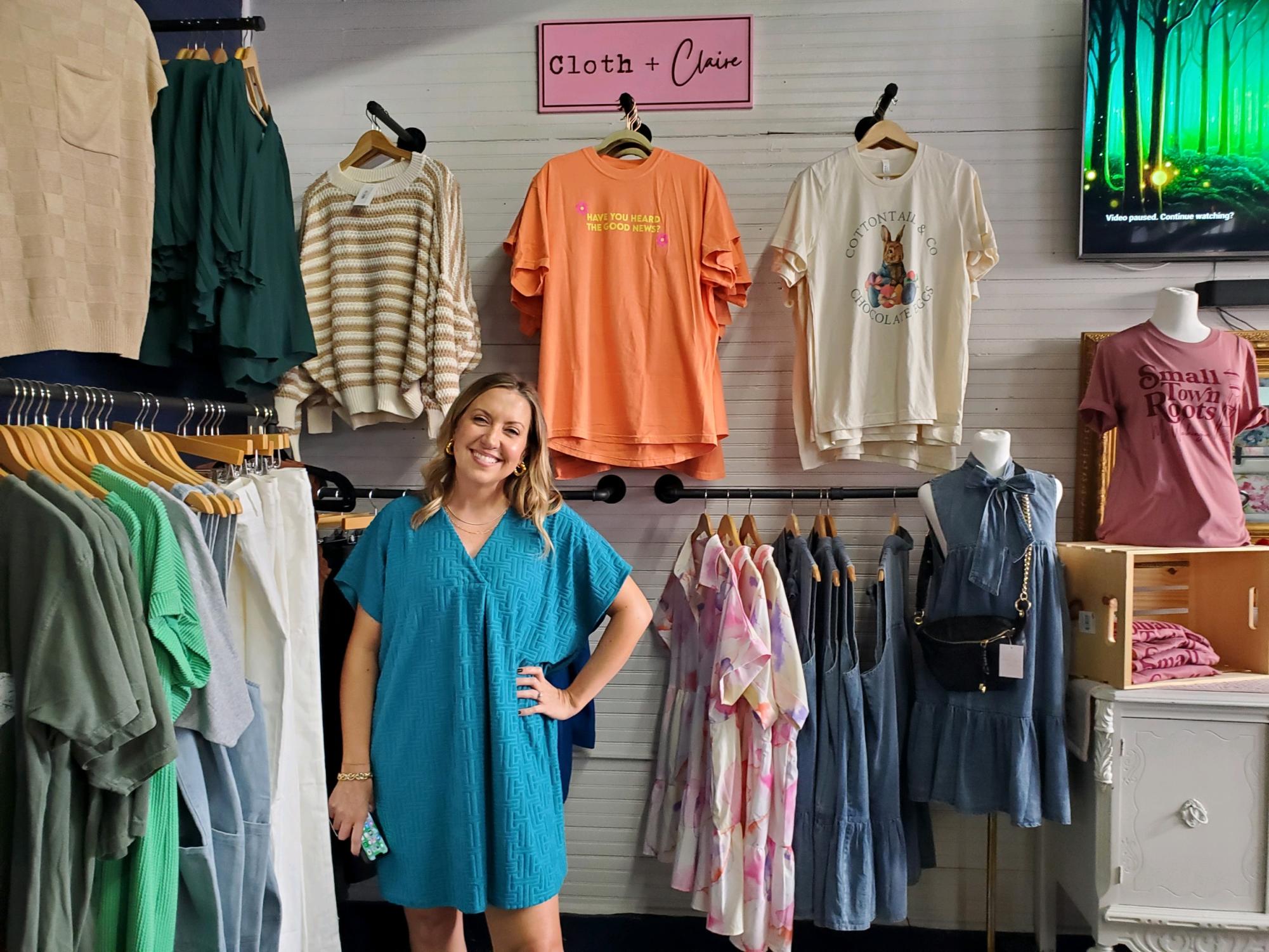 Entrepreneur and mother of three, Jena Ralston, stands before her display at Mt. Washington Florist and Coffee. Ralstons business launched in March of 2023, and has ever since been flourishing. Go for it. It can be done. Being an entrepreneur is such an exciting thing to do, Ralston said.