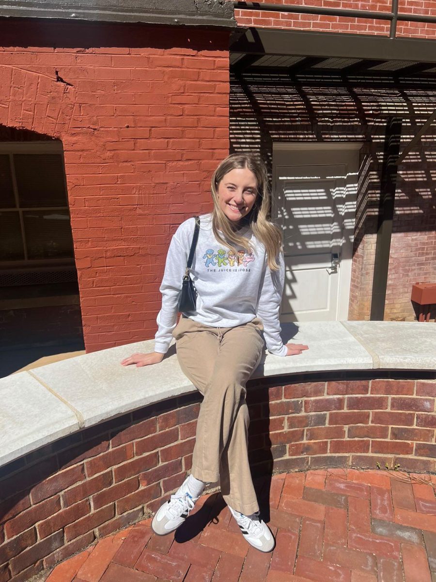 Senior student journalist and Editor-In-Chief of Endeavor Yearbook, Gracie Whitworth, at Ole Miss Campus for the IMCA Conference. Whitworth has spent years growing as a journalist, and her  accomplishments were recognized through JEA's Journalist of the Year program. "Joining the pathway has opened up so many opportunities for me and I've met so many cool people and made so many connections,” Whitworth said.