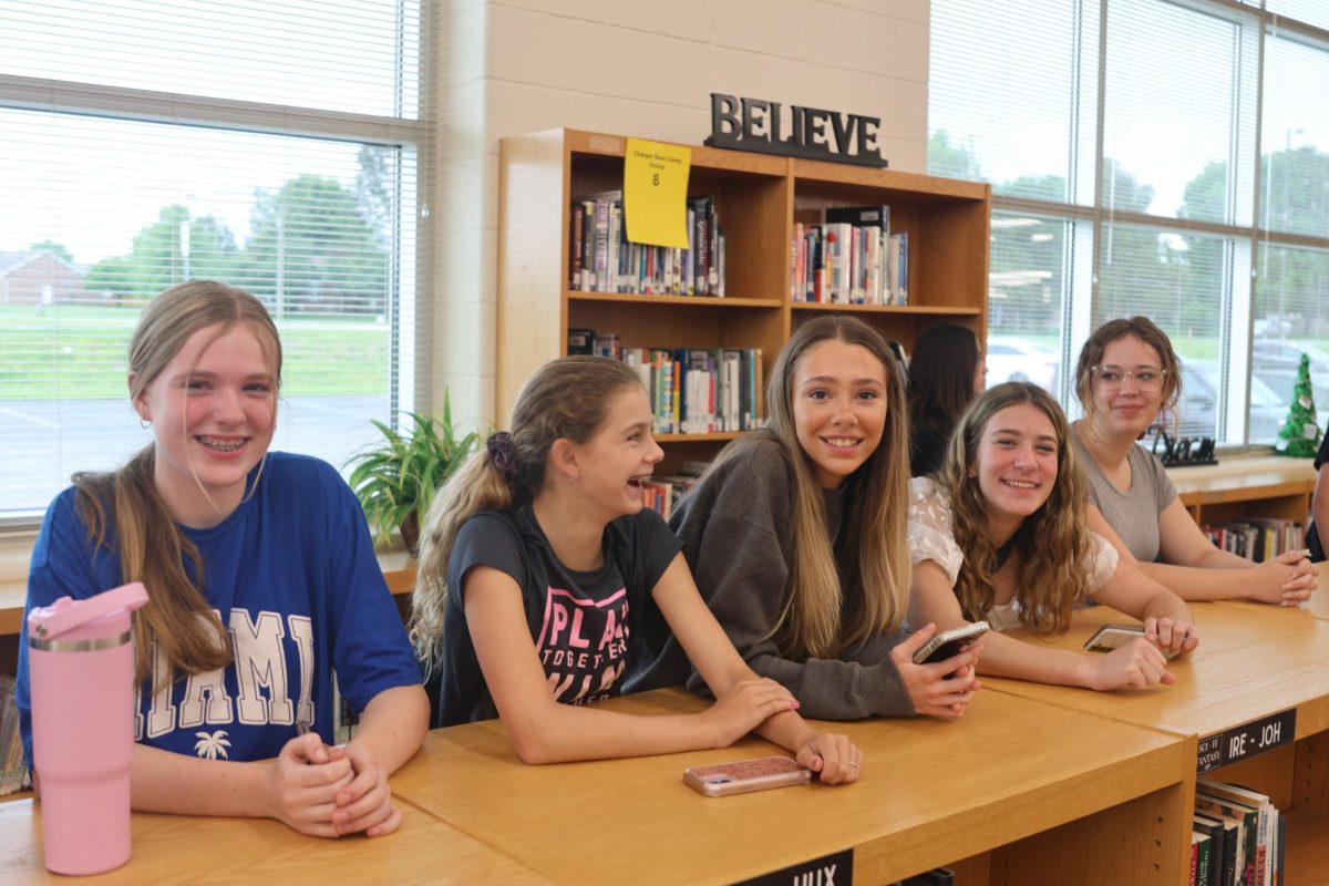 A group of incoming freshmen get to know each other in the Library. The freshman bootcamp offered incoming Chargers the chance to meet each other before the start of the school year.