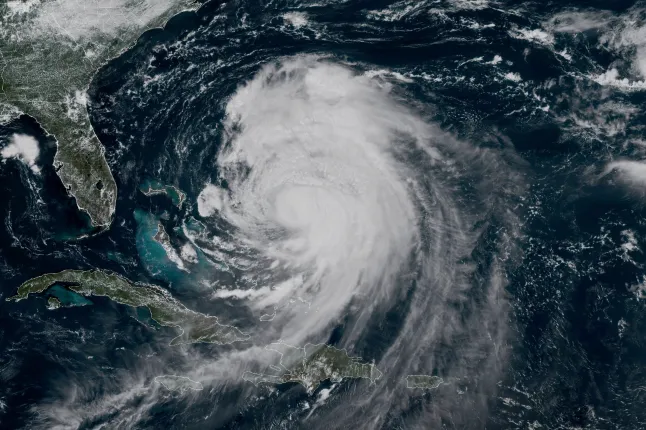 A map showing Hurricane Erin moving along the east coast. The storm left beaches damaged and two declared dead. While Erin has weakened and moved away from the U.S more storms are expected for the future. "We expect the second half of the hurricane season to be more active than the first half,"   Alex Dasilva said, an expert from AccuWeather