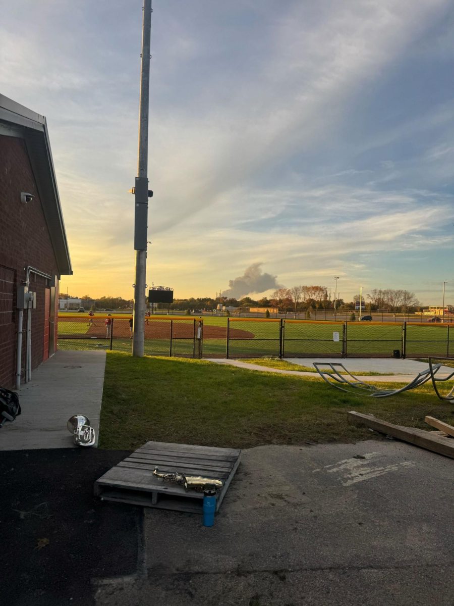 Smoke seen from Bullitt East High School off of Highway 44. 